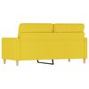 vidaXL 2-Sitzer-Sofa Hellgelb 140 cm Stoff