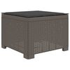 vidaXL 1-Sitzer Garten-Sofa mit Kissen Rattan-Look PP Hellgrau