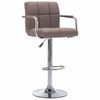 vidaXL Barhocker Taupe Stoff