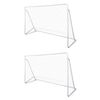 vidaXL Fu&szlig;ball-Tornetze 2 St&uuml;ck 240 x 90 x 150 cm Stahl