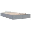 vidaXL Ottoman-Bett ohne Matratze Hellgrau 120x200 cm Stoff