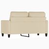 vidaXL 2-Sitzer-Sofa Creme 120 cm Stoff