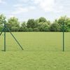 vidaXL Eurozaun Gr&uuml;n 1,2 x 10 m PVC-beschichtetes Eisen