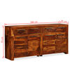 vidaXL Sideboard Massivholz Akazie 160x35x75 cm