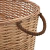 vidaXL Holzkorb mit Tragegriffen 56x40x28 cm Natur Weide
