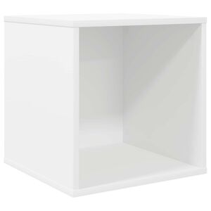 vidaXL Vinyl Album Box Wei&szlig; 37 x 36,5 x 38 cm Holzwerkstoff