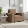 vidaXL Sofa Stuhl Braun 100x78x84 cm Stoff