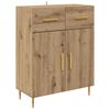 vidaXL Highboard mit Schubladen 2 pcs Artisan-Eiche Holzwerkstoff