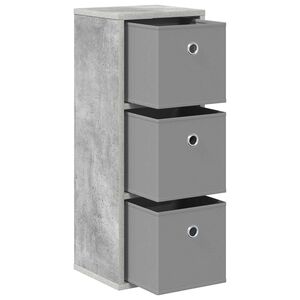 vidaXL Sideboard mit Schubladen Beton Grau 25,5 x 22 x 69,5 cm