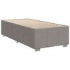 vidaXL Boxspringbett mit Matratze Taupe 90x200 cm Stoff
