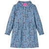 vidaXL Kinderkleid mit Langen &Auml;rmeln Petrolblau 116