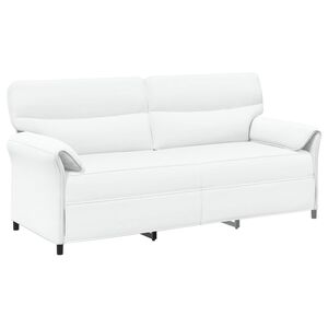 vidaXL 3-Sitzer-Sofa 3-Sitzer Wei&szlig; 198 x 83 x 95 cm Stoff
