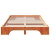 vidaXL Bettrahmen Wachsbraun 120 x 200 cm Massives Kiefernholz