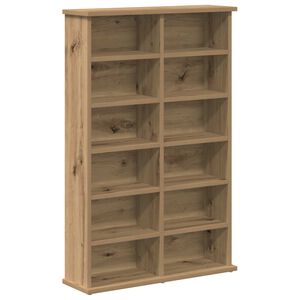 vidaXL CD Regal Artisan-Eiche 60 x 17 x 92 cm Holzwerkstoff
