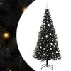 vidaXL Weihnachtsbaum Schwarz 210 cm PVC