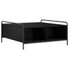 vidaXL Couchtisch Schwarz Eichen-Optik 90 x 90 x 41 cm Holzwerkstoff
