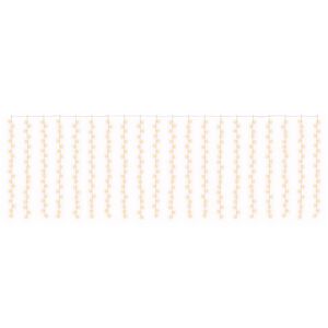 vidaXL Lichtervorhang 400 LEDs Warmes Wei&szlig; 600 x 200 cm
