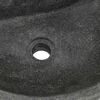 vidaXL Wandmontiertes Waschbecken Grau 45 x 35 x 15 cm Flussstein