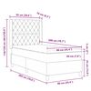 vidaXL Boxspringbett mit Matratze mit Kopfteil Rosa 90 x 200 cm Samt