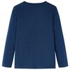 Kinder-Langarmshirt Marineblau 128
