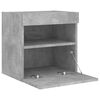 vidaXL TV-Wandschrank mit LED-Leuchten Betongrau 40x30x40 cm