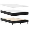 vidaXL Boxspringbett mit Matratze Schwarz 120 x 190 cm Kunstleder