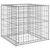 vidaXL Gabionenkorb Silbern 70x70x65 cm Verzinktes Eisen