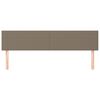 vidaXL Kopfteile 2 Stk. Taupe 80x5x78/88 cm Stoff
