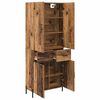 vidaXL Highboard Wandmontiert Altholz 69,5 x 34 x 180 cm Holzwerkstoff