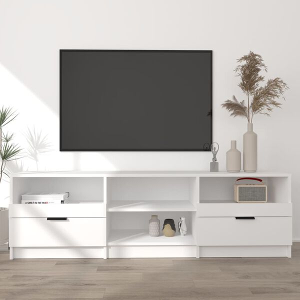vidaXL TV-Schrank Wei&szlig; 150x33,5x45 cm Holzwerkstoff