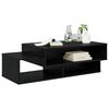 vidaXL Couchtisch Schwarz Eichen-Optik 105 x 50 x 32,5 cm