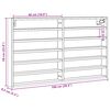 vidaXL Vitrinenschrank R&auml;uchereiche 100x8,5x58 cm Holzwerkstoff