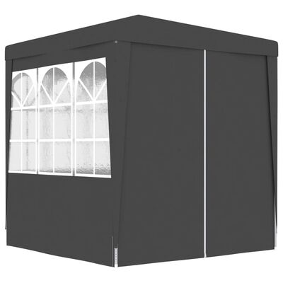 vidaXL Profi-Partyzelt mit Seitenwänden 2,5×2,5m Anthrazit 90 g/m²
