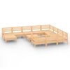 vidaXL 12-tlg. Garten-Lounge-Set Massivholz Kiefer
