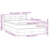 vidaXL Boxspringbett mit Matratze Rosa 140x210 cm Samt