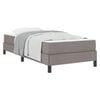 vidaXL Boxspringbett Taupe 80 x 200 cm Stoff