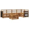 vidaXL Outdoor-Sofagarnitur 6 stk. Natur Massivholz Akazie