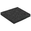 vidaXL Gummigranulat-Patiopad Schwarz 9 x 9 x 0,8 cm Gummi