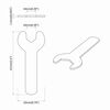 vidaXL Spanner 2 pcs Silber 10 mm Eisen