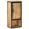 vidaXL Badschrank 40x27x90 cm Massivholz Mango und Eisen