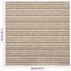 vidaXL Teppich 20 pcs Gestreiftes Beige 50 x 50 cm 100% Polypropylen