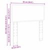 vidaXL Kopfteil mit Kopfteil Sonoma-Eiche 90 cm Holzwerkstoff