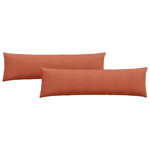 vidaXL Sofakissen 2 St&uuml;ck Rot-Orange 145 x 40 cm Cordstoff