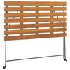 vidaXL 7-tlg. Bistro-Set Klappbar Massivholz Akazie und Stahl