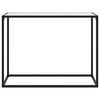 vidaXL Konsolentisch Wei&szlig; 100x35x75 cm Hartglas
