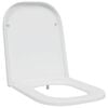 vidaXL Toilettensitz Wei&szlig; 47,5 x 35 x 3,6 cm Duroplast