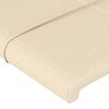 vidaXL Kopfteil mit Ohren Creme 83x23x78/88 cm Stoff