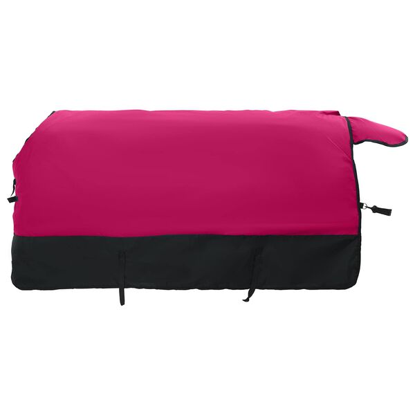 vidaXL Pferdedecke Rosa und Schwarz 135 cm Polyester