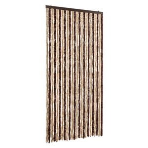 vidaXL Fliegenvorhang Beige und Hellbraun 100x230 cm Chenille