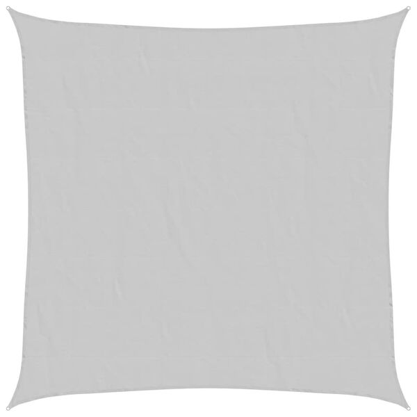 vidaXL Sonnensegel Hellgrau 4,5x4,5 m 100% Polyester Oxford